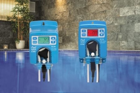Bombas digitales de control de pH y REDOX para piscinas, diseñadas para regular y monitorear los niveles de pH y oxidación en el agua de manera precisa